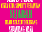 Gambar DP CINTA SEPERTI PELAJARAN SEJARAH