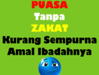 puasa tanpa zakat