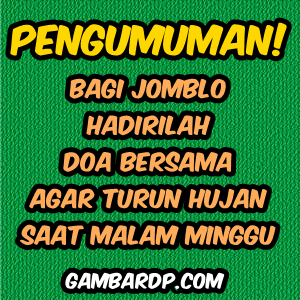 doa hujan malam minggu