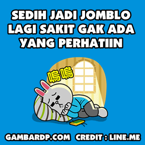 dp bbm jomblo lagi sakit