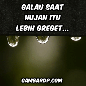 gambar dp galau saat hujan